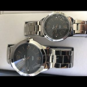 Geneva His and Her Watch Set Plus Jewlery